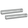 vidaxl Smoker Tube 2 pcs &Oslash; 5 x 30 cm Stainless Steel 304 Silver