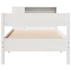 vidaXL Bookcase Bed without Mattress White 75x190 cm Small Single Solid Wood Pine