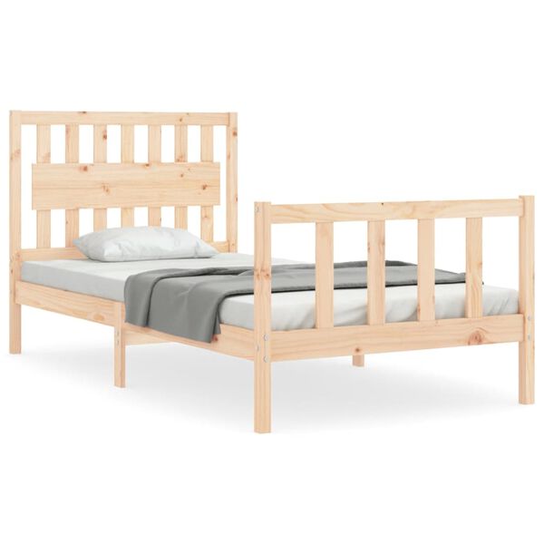 vidaXL Bed Frame without Mattress 100x200 cm Solid Wood Pine