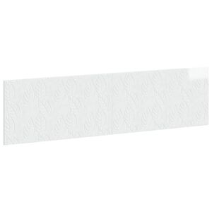 vidaXL Wall-Mounted Headboard DELFT High Gloss White Engineered Wood