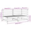 vidaXL Garden Sofa 2-Seater Solid Wood Douglas
