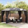 vidaXL Gazebo with Curtains 400x300x265 cm Anthracite