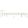 vidaXL Bed Frame without Mattress White Solid Pine Wood 160x200 cm