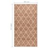 vidaXL Carpet Runner Light Brown 80x200 cm