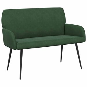vidaXL 2 Seater Sofa with Metal Legs 2-Seater Dark Green