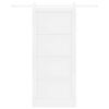 vidaXL Sliding Door ORKDAL White 93 x 211 cm Solid Pine Wood