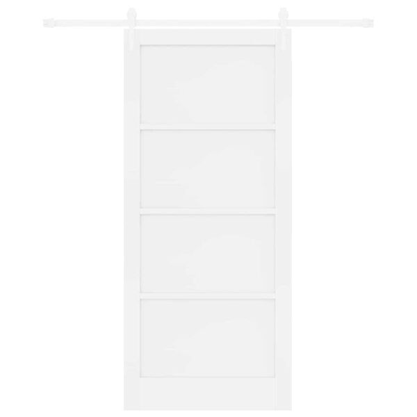 vidaXL Sliding Door ORKDAL White 93 x 211 cm Solid Pine Wood