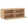 vidaXL TV Wall Cabinet Sonoma Oak 80x30x30 cm Engineered Wood