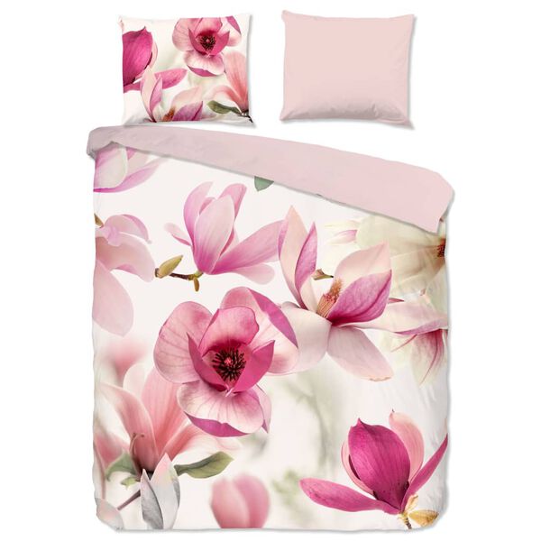 Good Morning Duvet Cover MAGNA 140x200/220 cm Pink and White