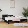 vidaXL Pull-out Day Bed without Mattress Black 2x(90x200) cm