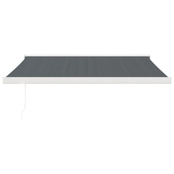 vidaXL Retractable Awning Anthracite 3x2.5 m Fabric and Aluminium