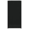 vidaXL Garden Planters 2 pcs Black 40x40x80 cm Poly Rattan