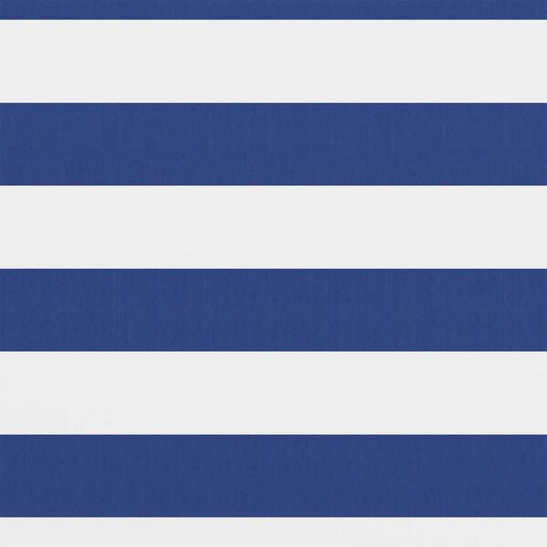 vidaXL Balcony Screen White and Blue 120x600 cm Oxford Fabric