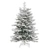 vidaXL Artificial Hinged Christmas Tree White 120 cm PE and PVC