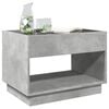 vidaXL Coffee Table with Infinity LED Concrete Grey 70x50x50 cm