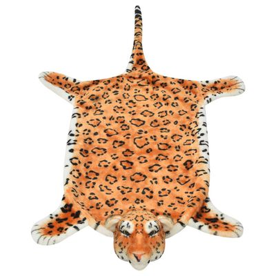 vidaXL Leopard Carpet Plush 139 cm Brown