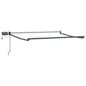 vidaXL Electric Retractable Awning Frame Anthracite 3 x 2 m Aluminium