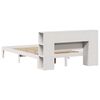 vidaXL Bookcase Bed without Mattress White 150x200 cm King Size Solid Wood Pine