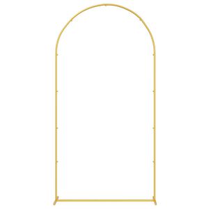 vidaXL Wedding Arch Gold 100 x 39 x 200 cm Steel