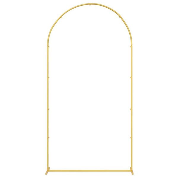 vidaXL Wedding Arch Gold 100 x 39 x 200 cm Steel