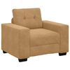 vidaXL Sofa 3 pcs Brown Velvet
