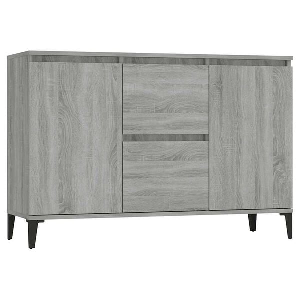 vidaXL Sideboard Grey Sonoma 102x35x70 cm Engineered Wood