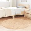 vidaXL Shaggy Rug High Pile NAVARRA Beige 100x100 cm Polyester