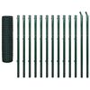 vidaXL Euro Fence Steel 25x1,7 m Green