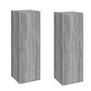 vidaXL 2 Piece TV Cabinet Set Grey Sonoma 30,5x30x90 cm Engineered Wood
