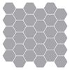 vidaXL Hexagon Tile 50 pcs Grey 30 x 30 cm Polyurethane and PET