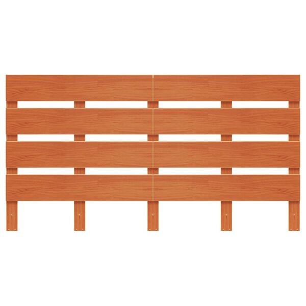 vidaXL Headboard Wax Brown 150 cm Solid Wood Pine