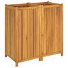 vidaXL Garden Planter with Liner 100x50x100 cm Solid Wood Acacia
