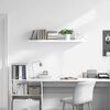 vidaXL Floating Wall Shelf High Gloss White 120x23.5x3.8 cm MDF
