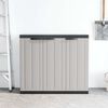 vidaXL Outdoor Storage Cabinet Grey and Black 97x37x85 cm PP