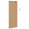 vidaXL Roller Blind with Curtains Manual Brown 60 x 160 cm Bamboo