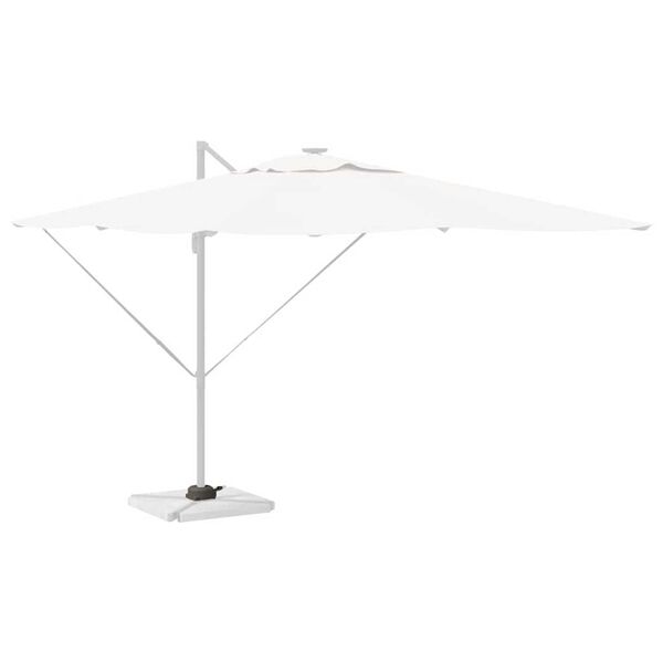vidaXL Parasol Base Silver 23 x 14 x 6 cm
