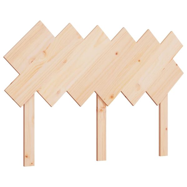 vidaXL Bed Headboard 132x3x81 cm Solid Wood Pine