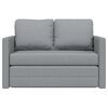 vidaXL Folding Sofa Bed Light Grey 112 x 60 x 55 cm Fabric