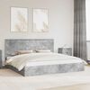 vidaXL Storage Bed Concrete Grey 200 x 200 cm Engineered Wood
