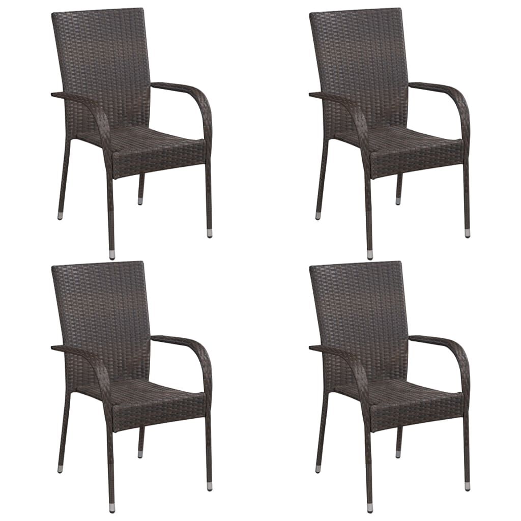 Stackable woven patio hot sale chairs