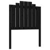 vidaXL Bed Headboard Black 81x4x110 cm Solid Wood Pine