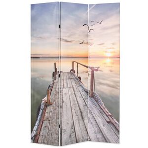 vidaXL Folding Room Divider 120x170 cm Lake