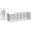 vidaXL Dog Kennel Black 330x110x110 cm Steel