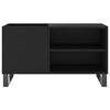 vidaXL Record Cabinet Black 85x38x48 cm Engineered Wood