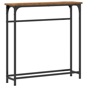 vidaXL Console Table Old Wood 75 x 19.5 x 75 cm Engineered Wood