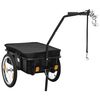 vidaXL Bike Trailer/Hand Wagon 155x60x83 cm Steel Black