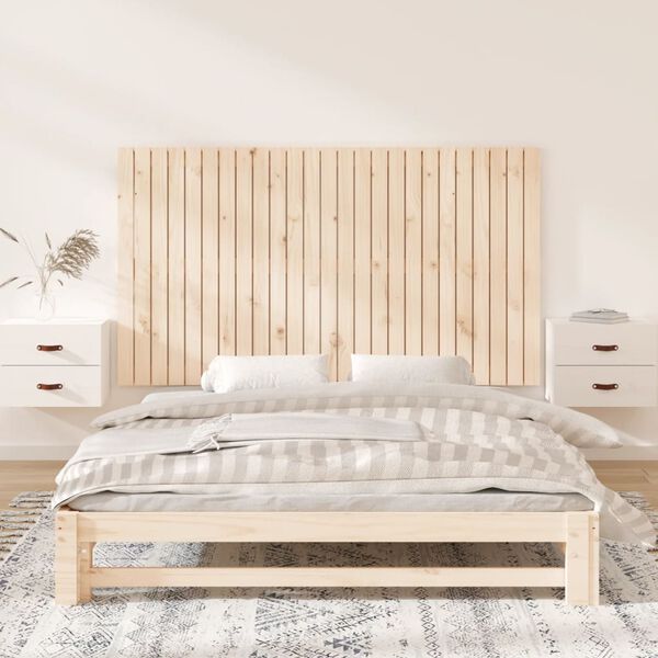 vidaXL Wall Headboard 159.5x3x90 cm Solid Wood Pine