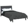 vidaXL Full Year Duvet Black and Anthracite 200 x 140 cm Microfiber