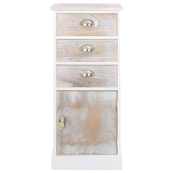 vidaXL Side Cabinet 38x28x86 cm Paulownia Wood