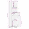 vidaXL Bathroom Cabinet Brown 38 x 33 x 160 cm Solid Mango Wood